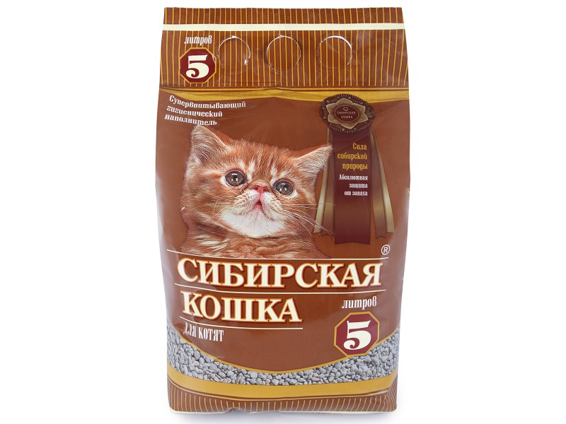 Сибирская кошка д/котят впитывающий 5л