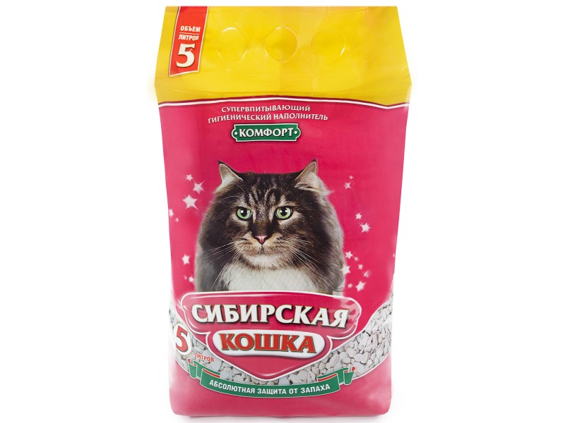 Сибирская кошка комфорт  5л		