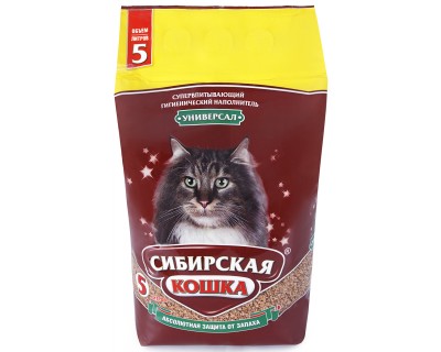 Сибирская кошка универсал впитывающий  5л (24004)																				