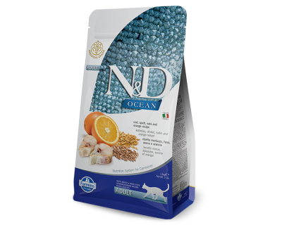 Farmina N&D Low Grain сух корм д/кошек треска/апельсин 300г (42029)															