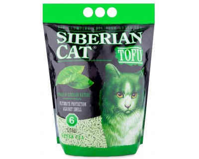 Сибирская кошка Тофу Зеленый чай 6л биоразлагаемый комк.нап-ль (24243)																					