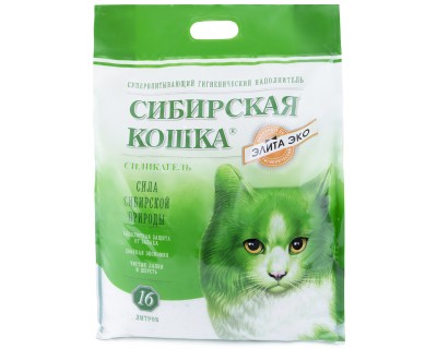 Сибирская кошка Элита Эко 16л силикагель (24253)																					