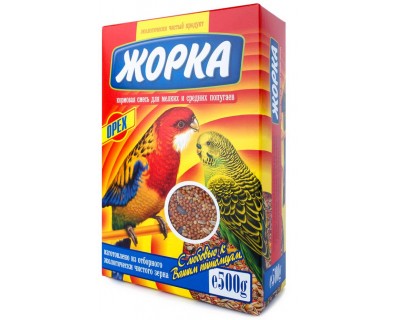 Жорка д/мелких и средних попугаев Орех 500г (15009)															