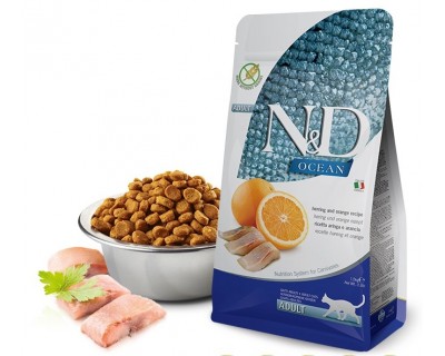 Farmina N&D PRIME сух корм д/к кастр сельдь/апельсин 1,5 кг (42133)